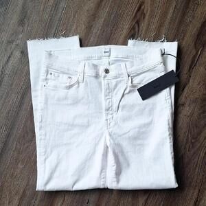 Nwt Edwin Endurance White Ankle Fray Jean Size 31